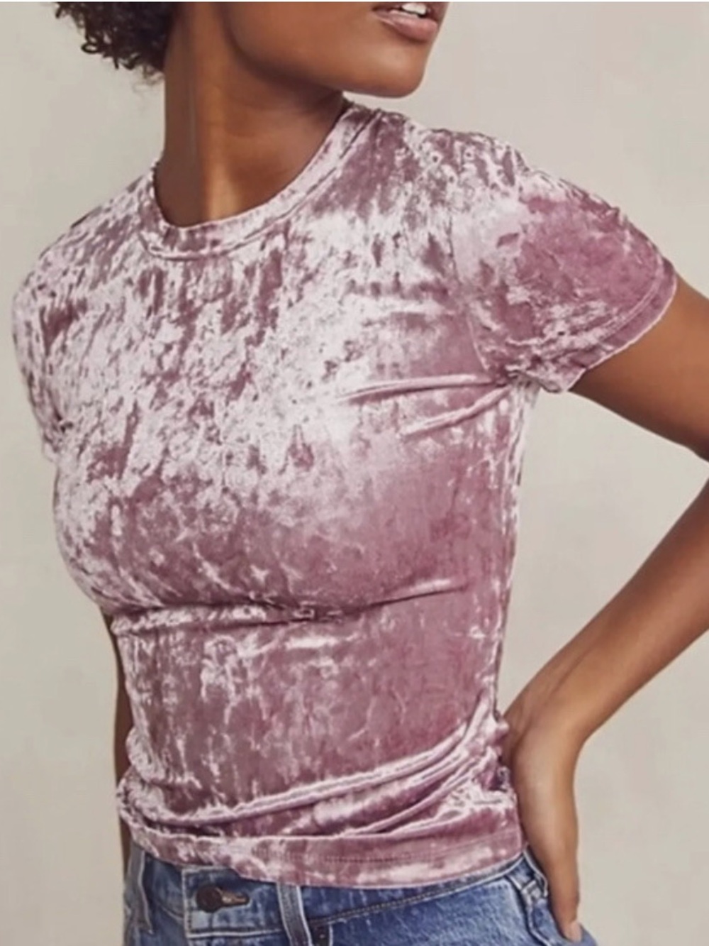 Free People Velvet Baby Tee